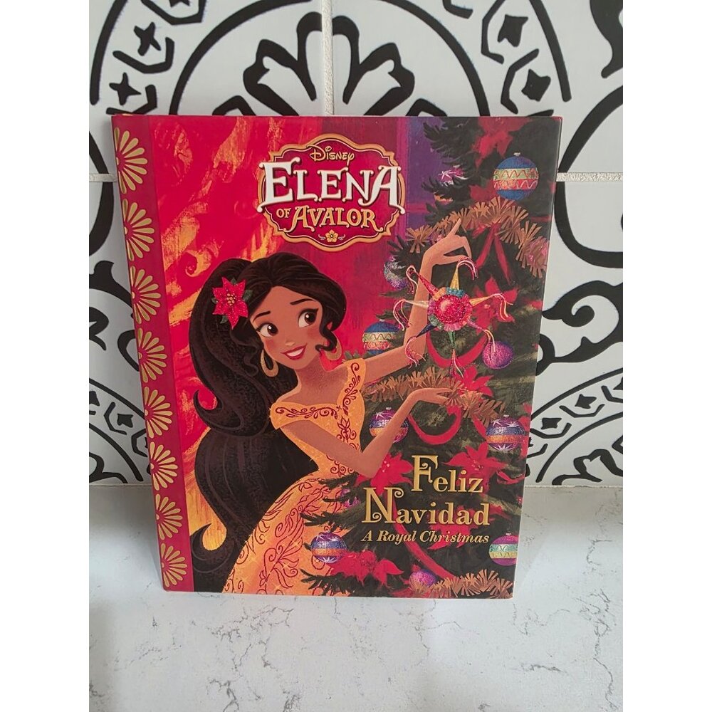 Disney Children's Hardcover Book Elena of Avalor A Royal Christmas Feliz Navidad